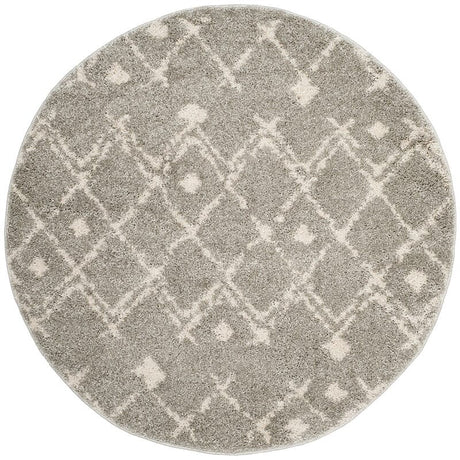 Safavieh Berber Shag Ber164B Light Grey/Cream Rug.