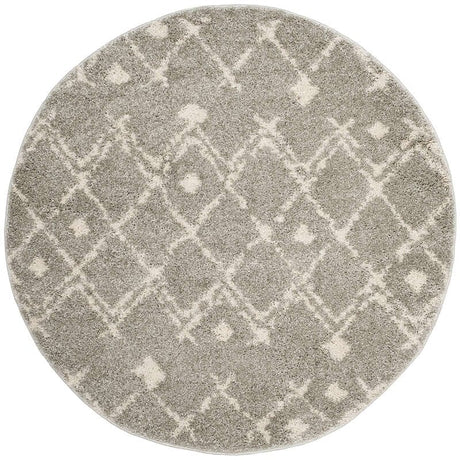 Safavieh Berber Shag Ber164B Light Grey/Cream Rug.