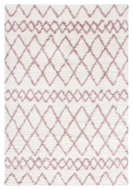 Safavieh Berber Shag Ber165A Ivory/Light Rose Rugs.