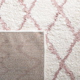 Safavieh Berber Shag Ber165A Ivory/Light Rose Rugs.