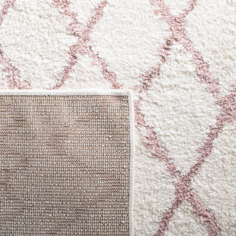 Safavieh Berber Shag Ber165A Ivory/Light Rose Rugs.