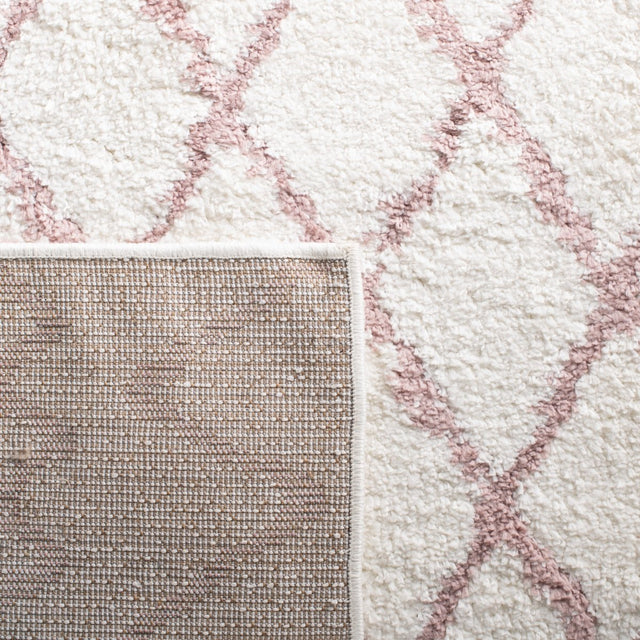 Safavieh Berber Shag Ber165A Ivory/Light Rose Rugs.