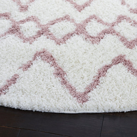 Safavieh Berber Shag Ber165A Ivory/Light Rose Rugs.