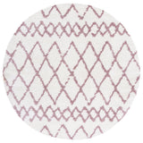 Safavieh Berber Shag Ber165A Ivory/Light Rose Rugs.