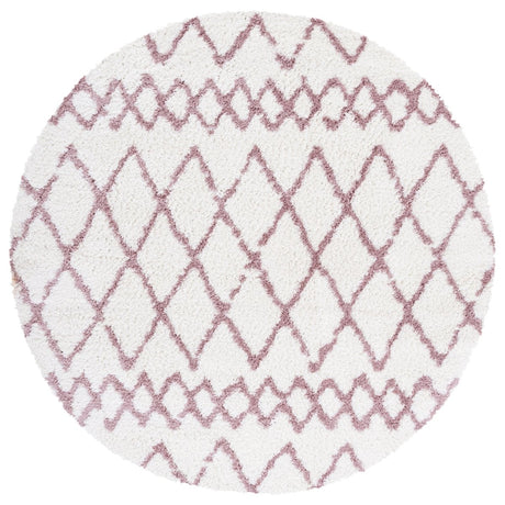 Safavieh Berber Shag Ber165A Ivory/Light Rose Rugs.
