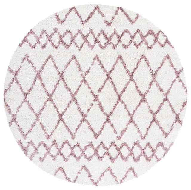 Safavieh Berber Shag Ber165A Ivory/Light Rose Rugs.
