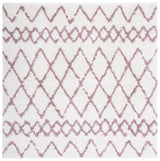 Safavieh Berber Shag Ber165A Ivory/Light Rose Rugs.