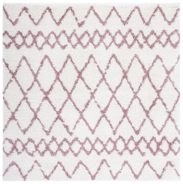 Safavieh Berber Shag Ber165A Ivory/Light Rose Rugs.