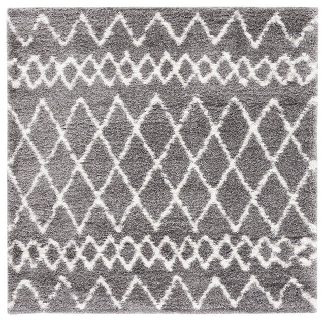 Safavieh Berber Shag Ber165B Light Grey/Cream Rug.