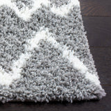 Safavieh Berber Shag Ber165B Light Grey/Cream Rug.