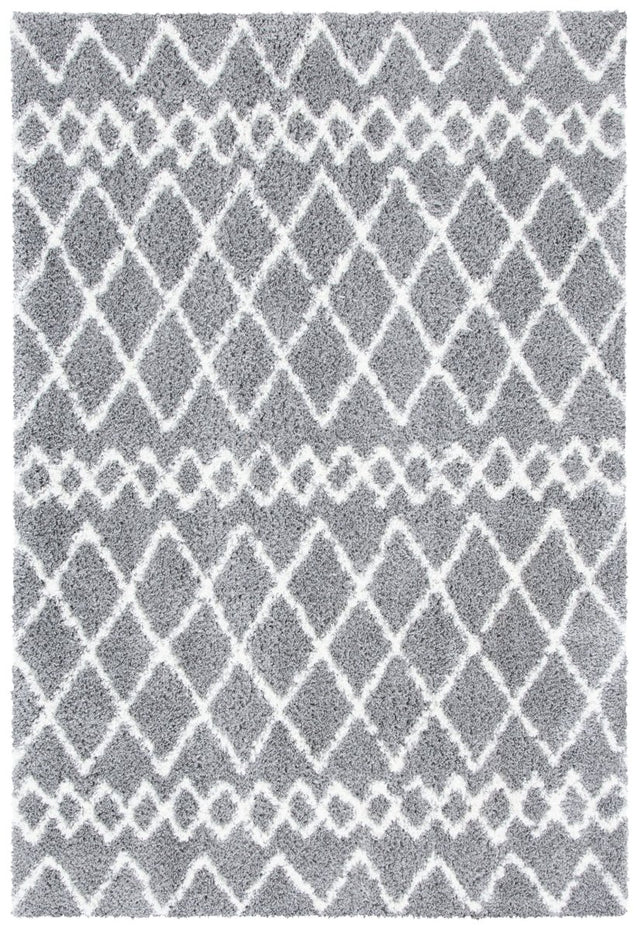 Safavieh Berber Shag Ber165B Light Grey/Cream Rug.