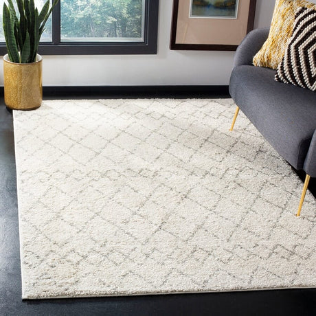 Safavieh Berber Shag Ber165C Cream/Light Grey Rug.