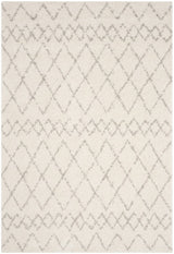 Safavieh Berber Shag Ber165C Cream/Light Grey Rug.