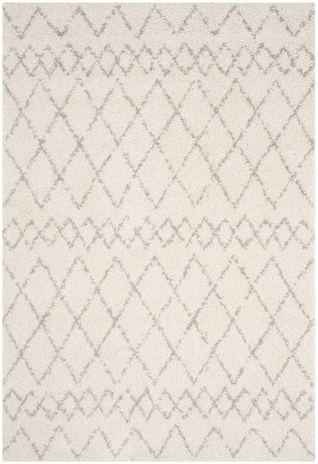 Safavieh Berber Shag Ber165C Cream/Light Grey Rug.