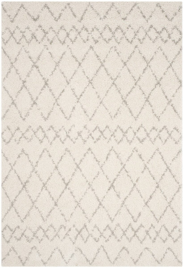 Safavieh Berber Shag Ber165C Cream/Light Grey Rug.