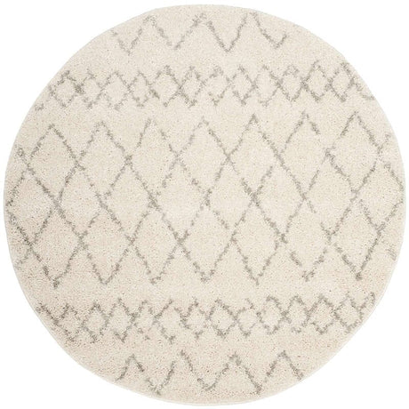 Safavieh Berber Shag Ber165C Cream/Light Grey Rug.