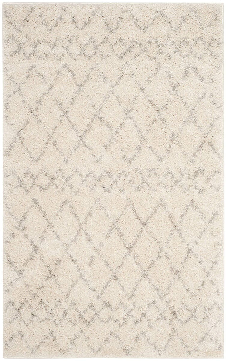 Safavieh Berber Shag Ber165C Cream/Light Grey Rug.