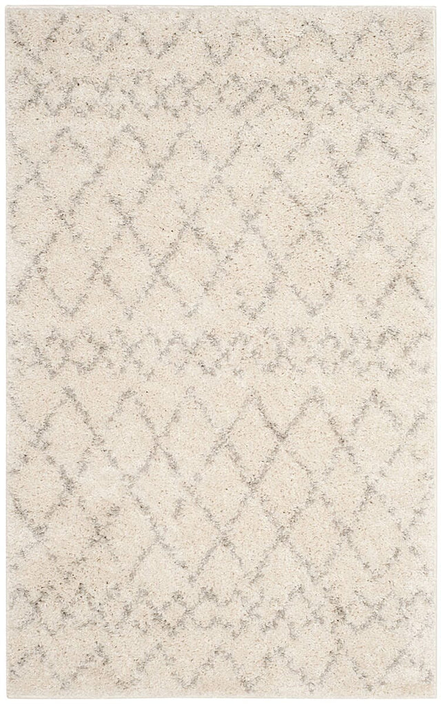 Safavieh Berber Shag Ber165C Cream/Light Grey Rug.