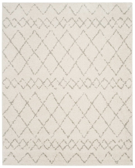 Safavieh Berber Shag Ber165C Cream/Light Grey Rug.