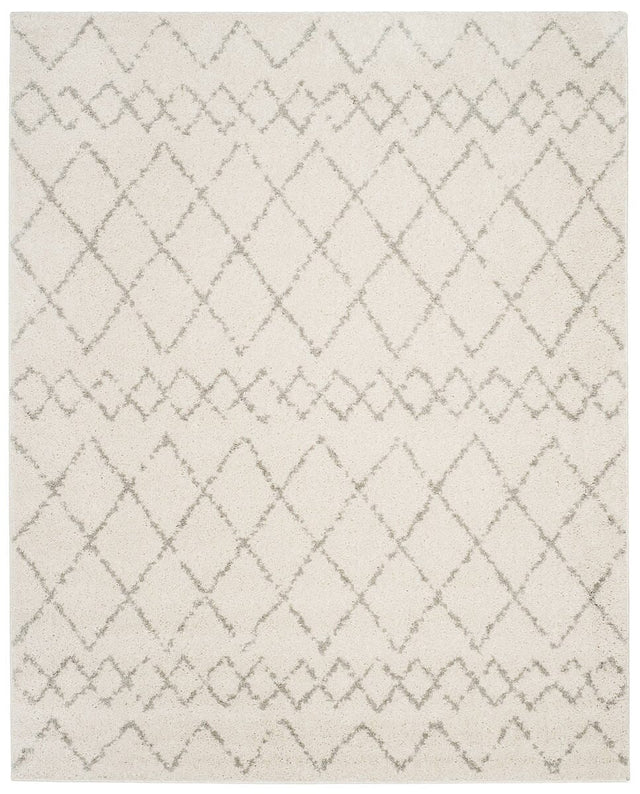 Safavieh Berber Shag Ber165C Cream/Light Grey Rug.