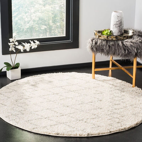 Safavieh Berber Shag Ber165C Cream/Light Grey Rug.