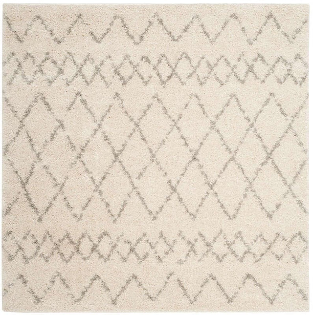 Safavieh Berber Shag Ber165C Cream/Light Grey Rug.