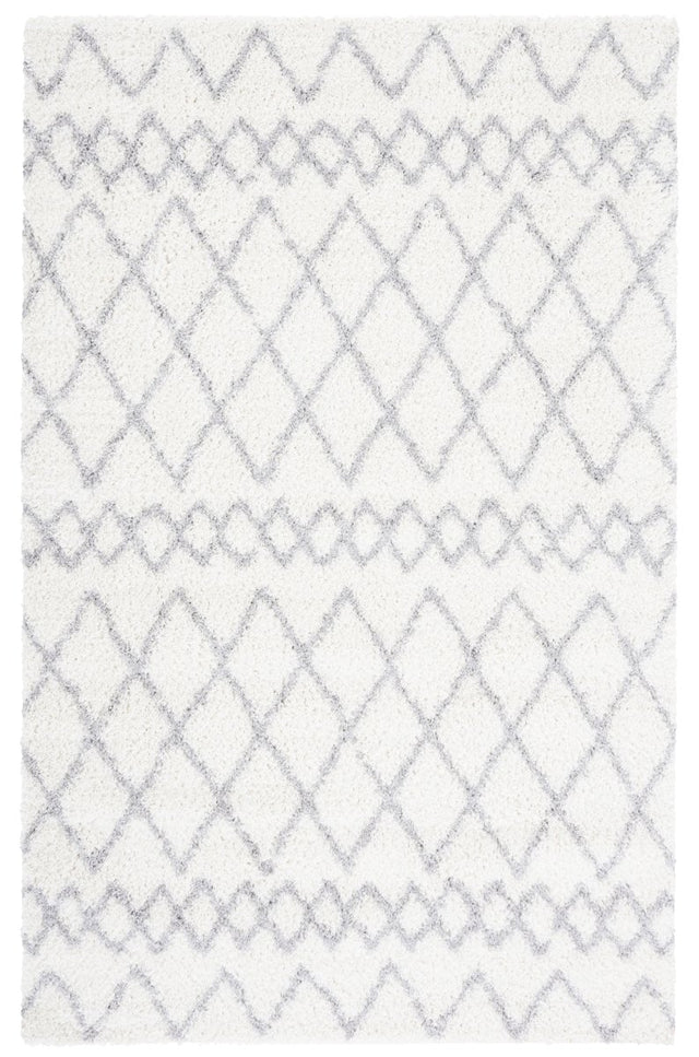 Safavieh Berber Shag Ber165F Ivory/Light Grey Rugs.