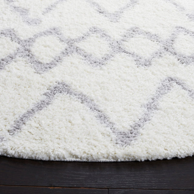 Safavieh Berber Shag Ber165F Ivory/Light Grey Rugs.