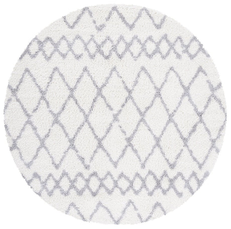 Safavieh Berber Shag Ber165F Ivory/Light Grey Rugs.