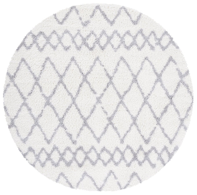 Safavieh Berber Shag Ber165F Ivory/Light Grey Rugs.