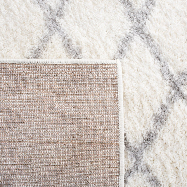 Safavieh Berber Shag Ber165F Ivory/Light Grey Rugs.
