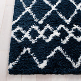Safavieh Berber Shag Ber165N Navy/Ivory Rugs.