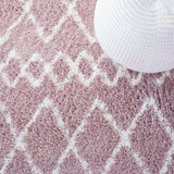 Safavieh Berber Shag Ber165U Light Rose/Ivory Rugs.