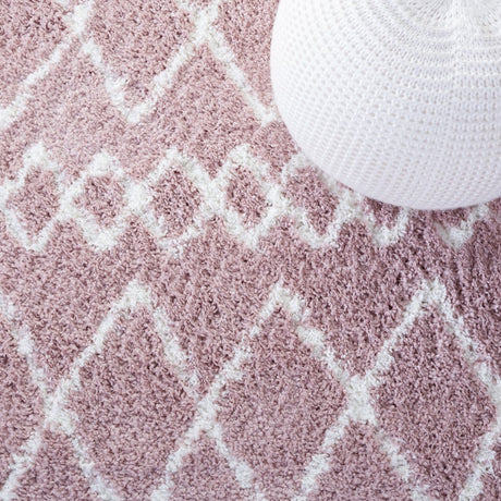 Safavieh Berber Shag Ber165U Light Rose/Ivory Rugs.