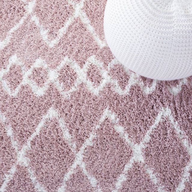 Safavieh Berber Shag Ber165U Light Rose/Ivory Rugs.