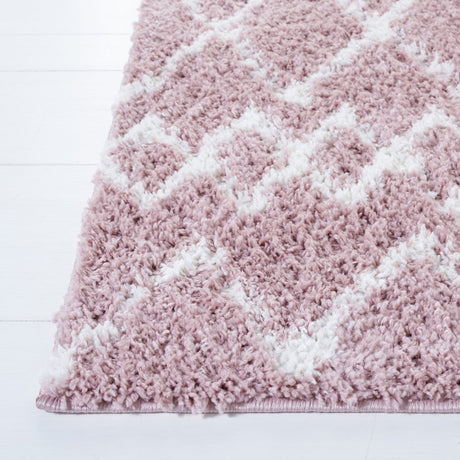 Safavieh Berber Shag Ber165U Light Rose/Ivory Rugs.
