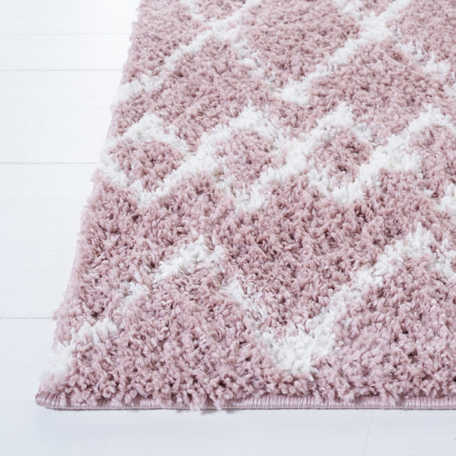 Safavieh Berber Shag Ber165U Light Rose/Ivory Rugs.