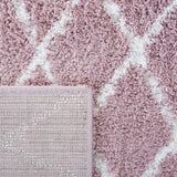 Safavieh Berber Shag Ber165U Light Rose/Ivory Rugs.
