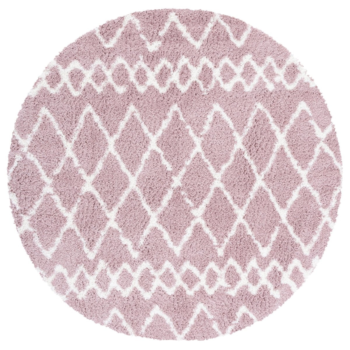 Safavieh Berber Shag Ber165U Light Rose/Ivory Rugs.