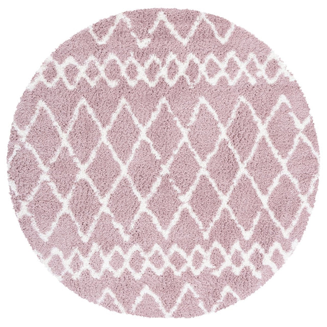 Safavieh Berber Shag Ber165U Light Rose/Ivory Rugs.