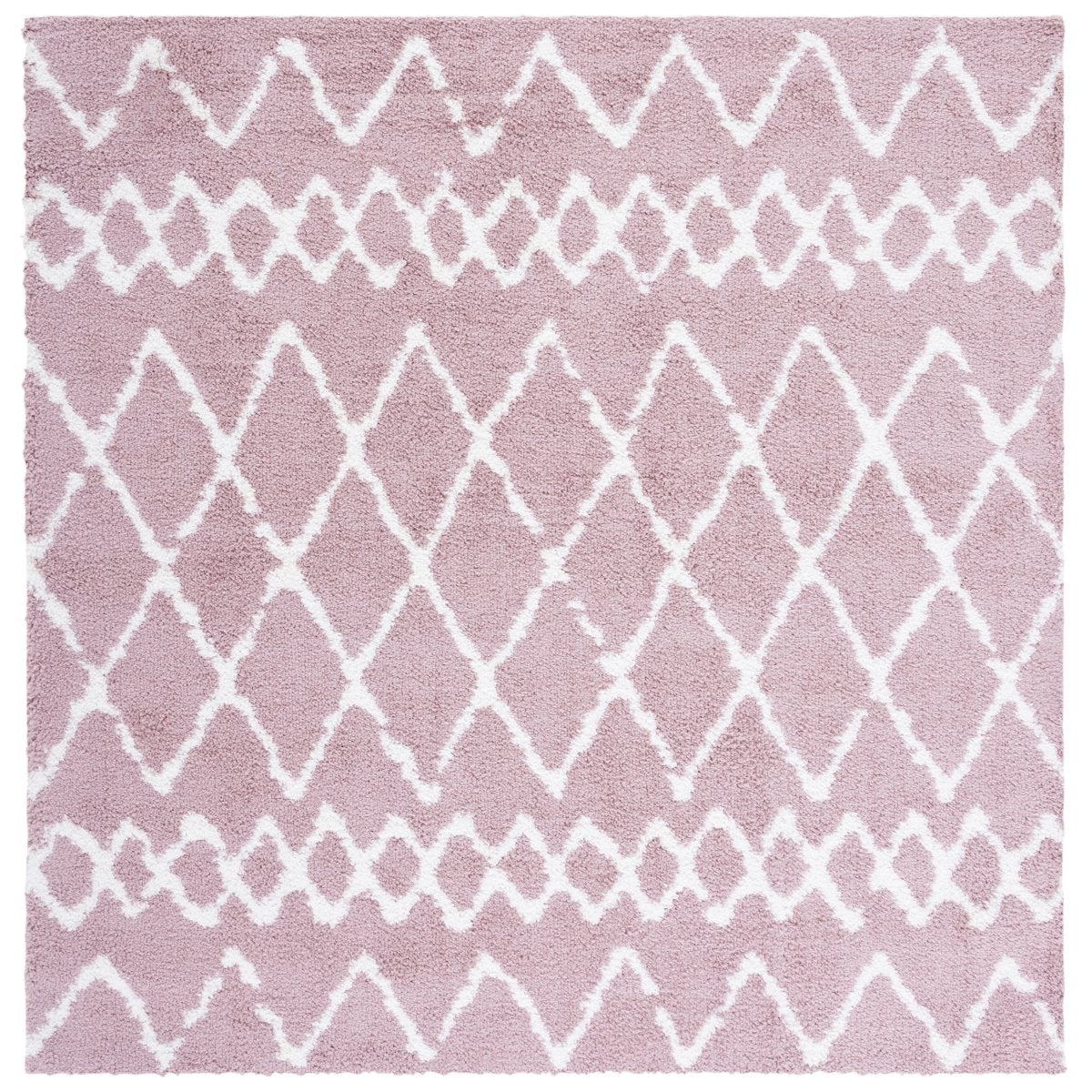 Safavieh Berber Shag Ber165U Light Rose/Ivory Rugs.