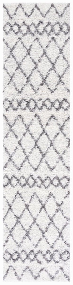 Safavieh Berber Shag Ber194A Ivory/Grey Rugs.