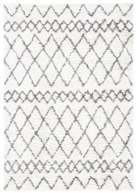 Safavieh Berber Shag Ber194A Ivory/Grey Rugs.