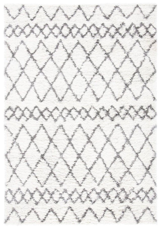 Safavieh Berber Shag Ber194A Ivory/Grey Rugs.