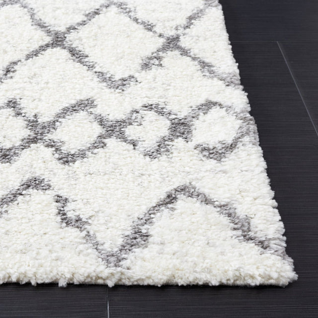Safavieh Berber Shag Ber194A Ivory/Grey Rugs.