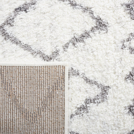Safavieh Berber Shag Ber194A Ivory/Grey Rugs.