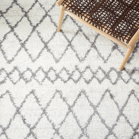 Safavieh Berber Shag Ber194A Ivory/Grey Rugs.