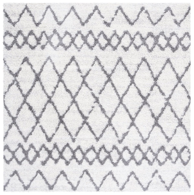 Safavieh Berber Shag Ber194A Ivory/Grey Rugs.