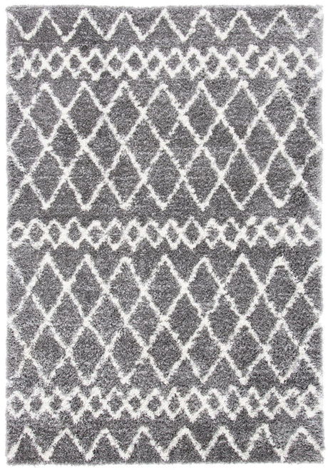 Safavieh Berber Shag Ber194F Grey/Ivory Rugs.