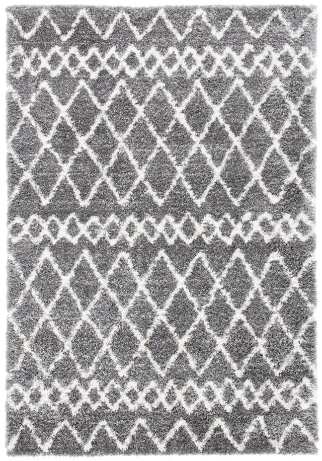 Safavieh Berber Shag Ber194F Grey/Ivory Rugs.